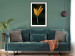 Poster Golden Vegetation - Bouquet of Leaves on a Dark Green Background 145488 additionalThumb 14