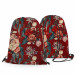 Backpack Noble bouquet - composition of flowers on a burgundy background 147388 additionalThumb 3