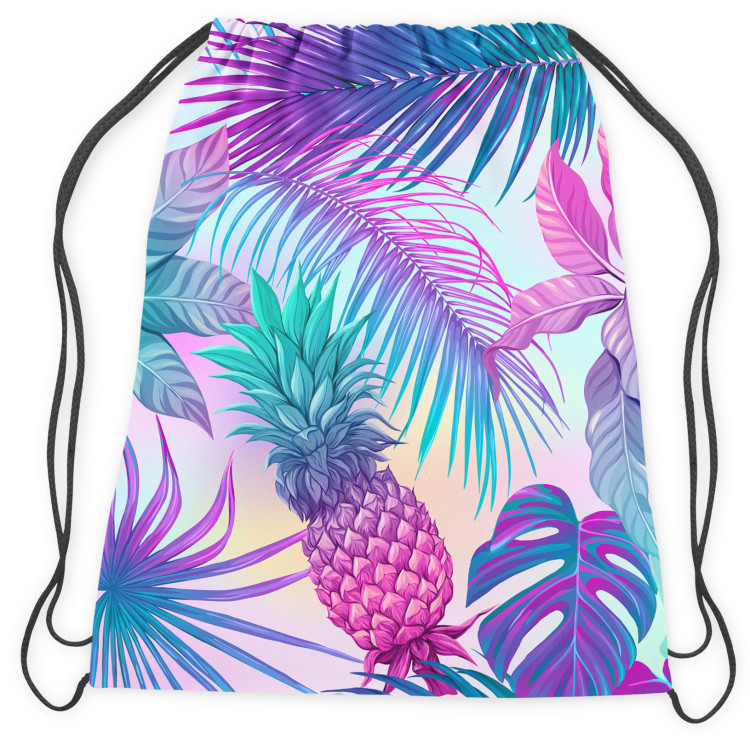 Backpack Piña colada - neon graphic pattern with tropical flora 147588 additionalImage 2