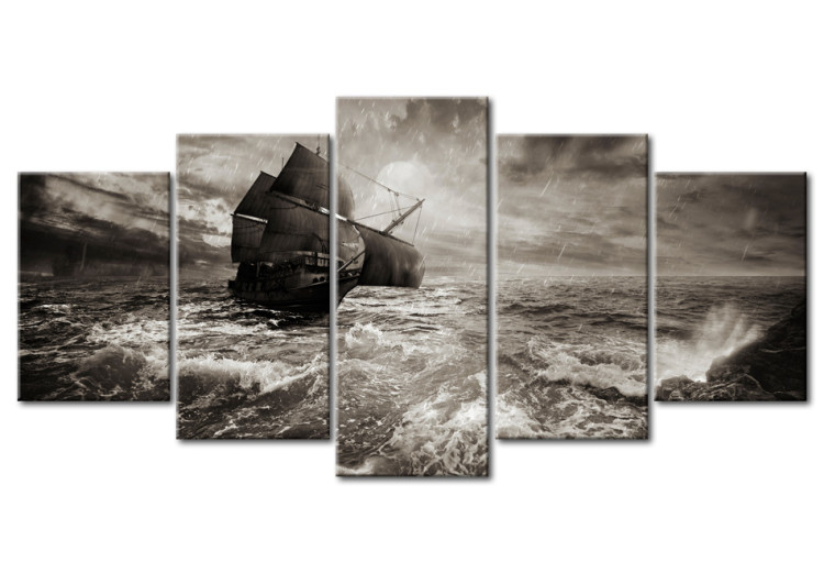 Canvas Ship in a storm 58688