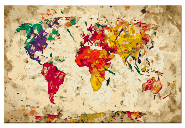 Paint by Number Kit World Map (Colour Splashes) 107498 additionalImage 5