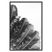 Poster Banana Fan - gray leaves with distinct texture on a white background 135598 additionalThumb 8
