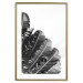 Poster Banana Fan - gray leaves with distinct texture on a white background 135598 additionalThumb 6