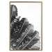 Poster Banana Fan - gray leaves with distinct texture on a white background 135598 additionalThumb 7