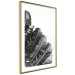 Poster Banana Fan - gray leaves with distinct texture on a white background 135598 additionalThumb 17
