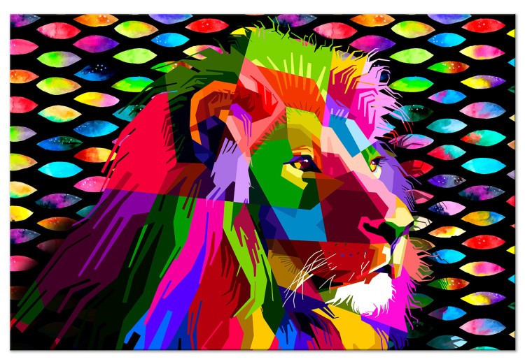 Large Canvas Rainbow Lion [Large Format] 136398