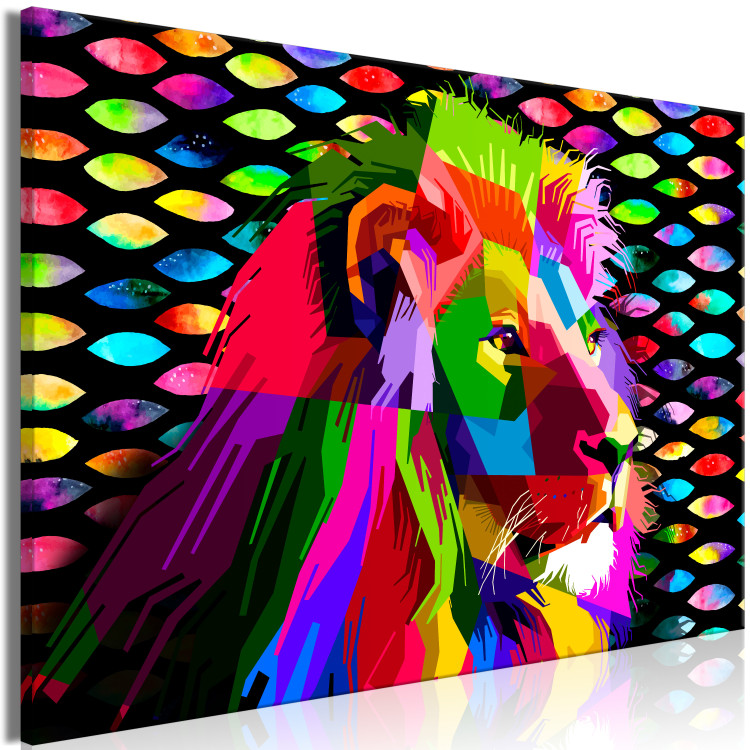 Large Canvas Rainbow Lion [Large Format] 136398 additionalImage 2