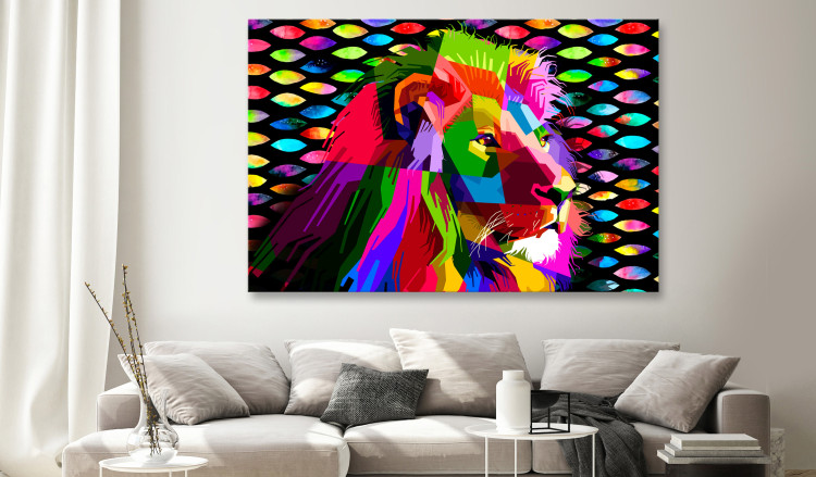 Large Canvas Rainbow Lion [Large Format] 136398 additionalImage 5