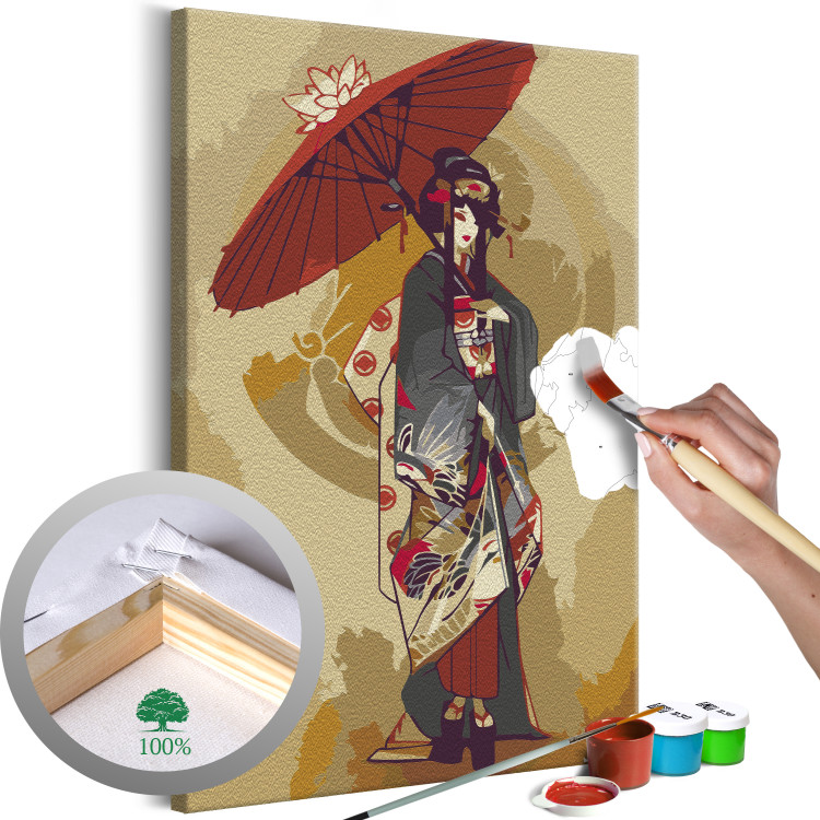 Paint by Number Kit With a Red Umbrella 142498