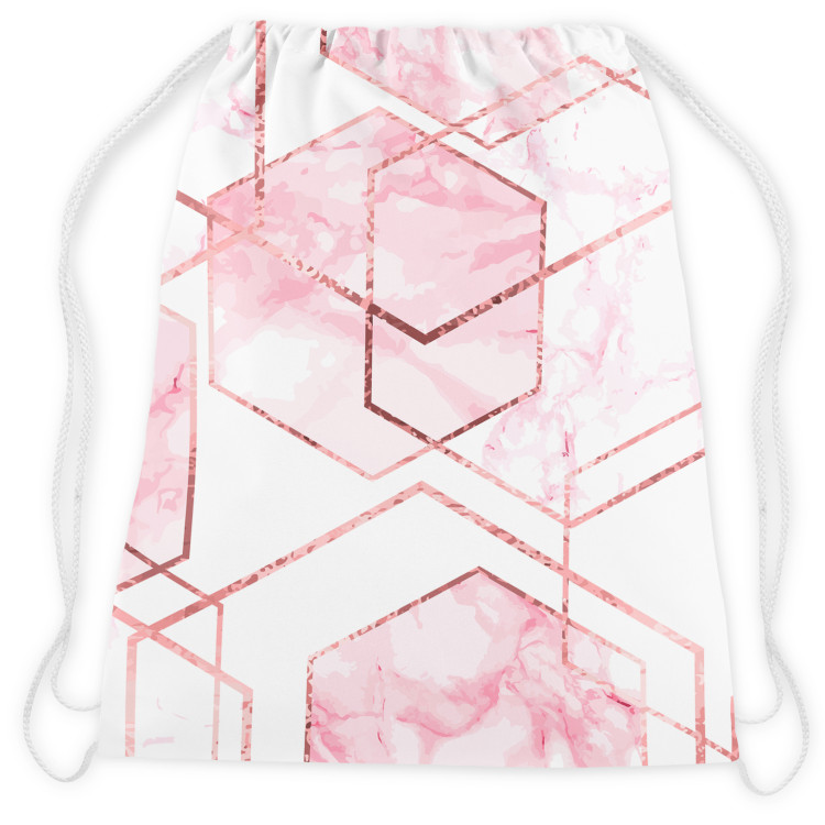 Backpack Marble crystals - an abstract, geometric composition in glamour style 147698 additionalImage 2
