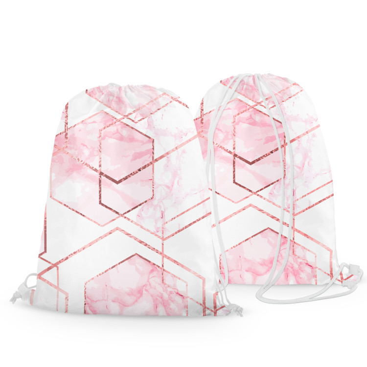 Backpack Marble crystals - an abstract, geometric composition in glamour style 147698 additionalImage 3