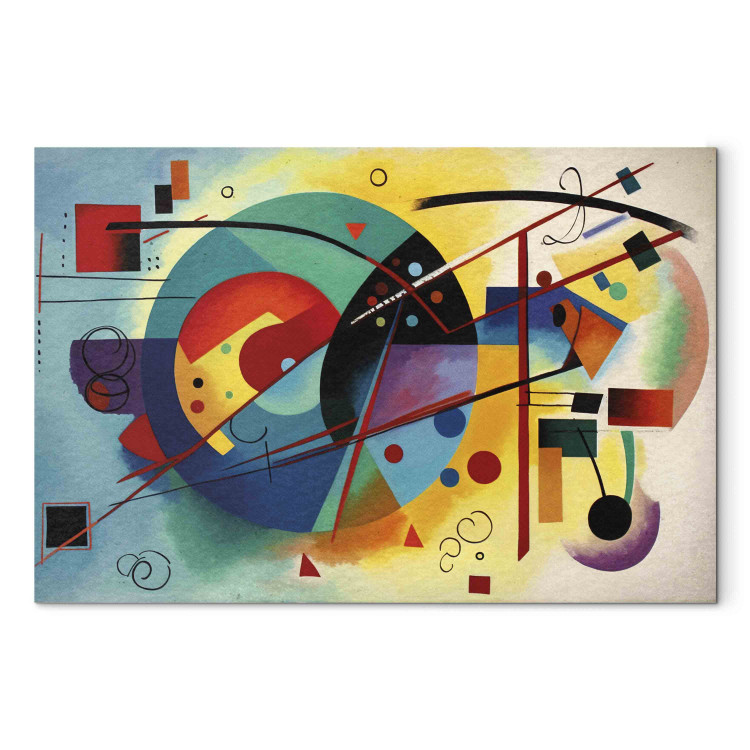 Acrylic Print Colorful Abstraction - Composition Inspired by Kandinsky’s Work [Glass] 151898 additionalImage 2