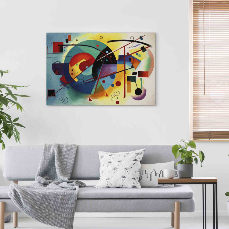 Acrylic Print Colorful Abstraction - Composition Inspired by Kandinsky’s Work [Glass] 151898 additionalImage 4