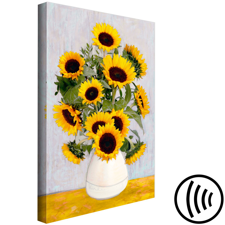 Canvas Van Gogh's Sunflowers (1 Part) Vertical 124409 additionalImage 6