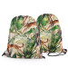 Backpack Savannah parchment - tropical vegetation, cheetahs on beige background 147509 additionalThumb 3