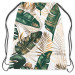 Backpack Elegance of leaves - composition in shades of green and gold 147609 additionalThumb 3