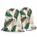Backpack Elegance of leaves - composition in shades of green and gold 147609 additionalThumb 2