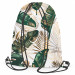 Backpack Elegance of leaves - composition in shades of green and gold 147609