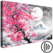 Canvas Blossoming Cherry - Japanese Motif Against the Background of a Landscape With a Mountain and the Moon 147709 additionalThumb 6