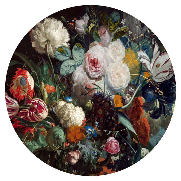 Canvas Flowers - Painted Bouquet in the Baroque Style on a Dark Background 148909 additionalImage 1