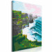Paint by Number Kit Cliffs of Moher - Foaming Waves, Grassy Cliff and Pink Skies 144519 additionalThumb 7
