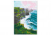 Paint by Number Kit Cliffs of Moher - Foaming Waves, Grassy Cliff and Pink Skies 144519 additionalThumb 6