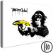 Canvas Banksy: Monkey with Banana (1 Part) Wide 132429 additionalThumb 6