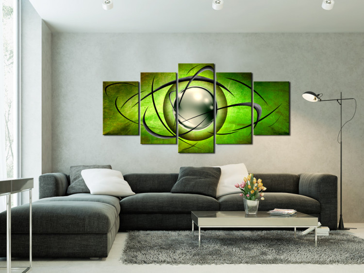 Canvas Rotating globe - green 55829 additionalImage 3
