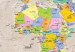 Canvas Unknown Lands (1-part) - Colorful Vintage-Style World Map 95929 additionalThumb 5