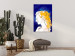 Canvas Portrait on a blue background - graphic in a minimalist style 135639 additionalThumb 3