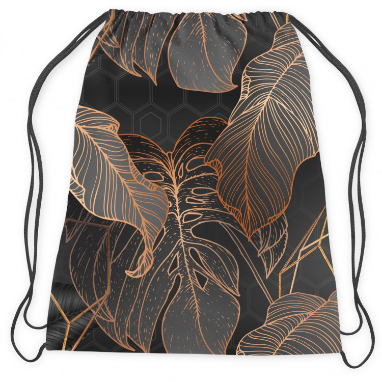 Backpack Abstract leaves - an intriguing composition with a geometric motif 147349 additionalImage 3