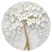 Round wallpaper Decorative Magnolia - Blooming Tree With White Flowers 149149 additionalThumb 1