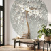 Round wallpaper Decorative Magnolia - Blooming Tree With White Flowers 149149 additionalThumb 3