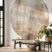 Round wallpaper Rust Texture in Sepia - Abstract Painting in Brown Tones 151449 additionalThumb 5