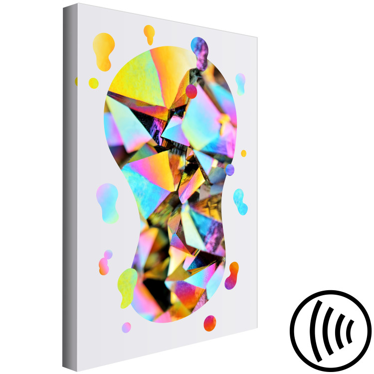 Canvas Rainbow abstraction - colorful shape with non-obvious geometry 117459 additionalImage 6