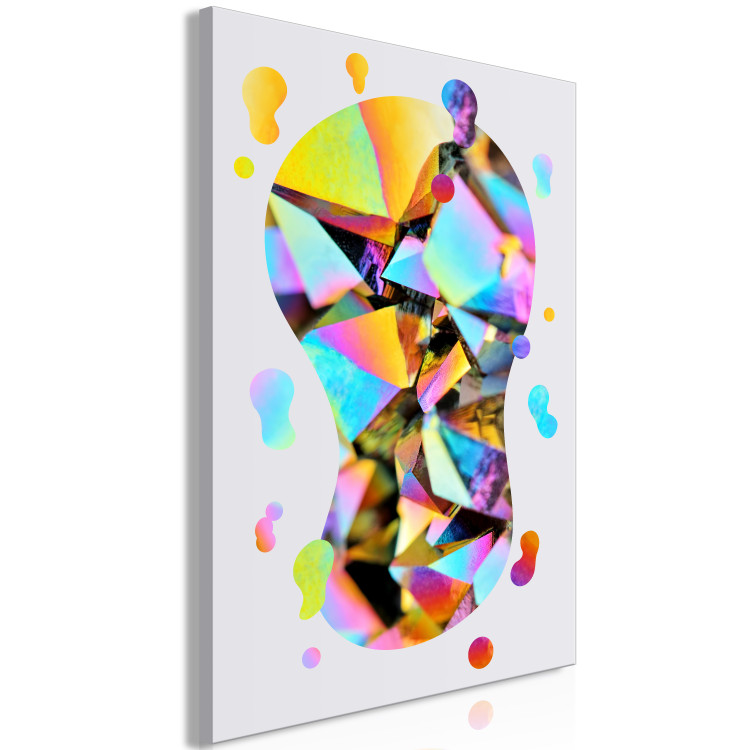 Canvas Rainbow abstraction - colorful shape with non-obvious geometry 117459 additionalImage 2