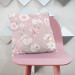 Decorative Microfiber Pillow Spring charm - vintage-style rose and magnolia on dark pink background cushions 146859 additionalThumb 3