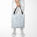 Shopping Bag The delicacy of nature - flowers and leaves in white and blue 147459 additionalThumb 2