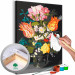 Paint by Number Kit Colorful Flowers - Bouquet of Tulips, Peonies and Lily of the Valley in a Vase 147659