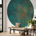 Round wallpaper Azure Mirror - Turquoise Abstraction With Visible Paint Structure 149159 additionalThumb 3