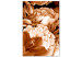 Canvas Bouquet of lilies and peonies in sepia - photo with flowers in sepia 123869