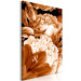 Canvas Bouquet of lilies and peonies in sepia - photo with flowers in sepia 123869 additionalThumb 2