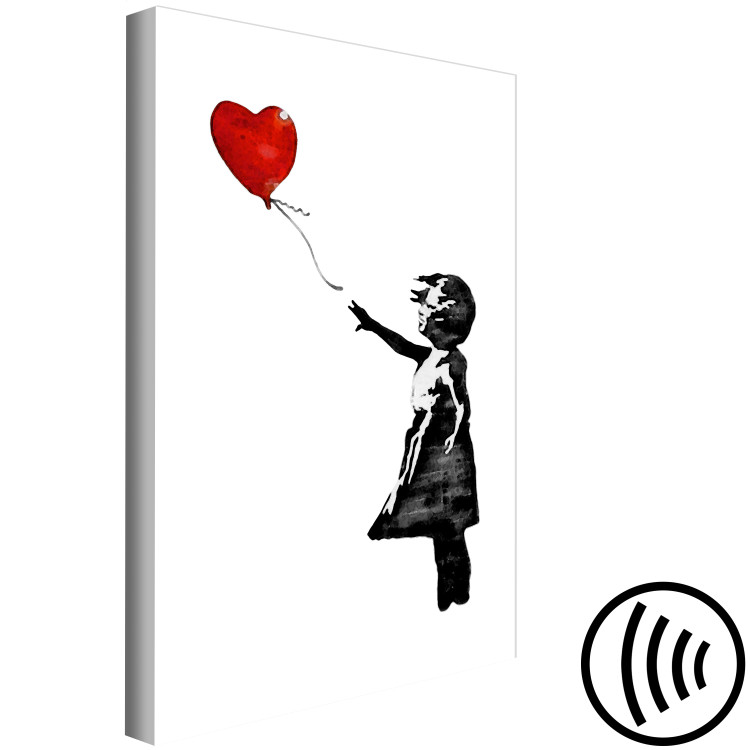 Canvas Banksy: Girl with Balloon (1 Part) Vertical 132469 additionalImage 6