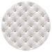 Round wallpaper Quilted White Leather - Decorative Lining With Diamonds 149169 additionalThumb 1