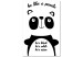 Canvas Wise Panda (1-part) - Graphic Design with English Text 114779