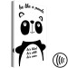 Canvas Wise Panda (1-part) - Graphic Design with English Text 114779 additionalThumb 6