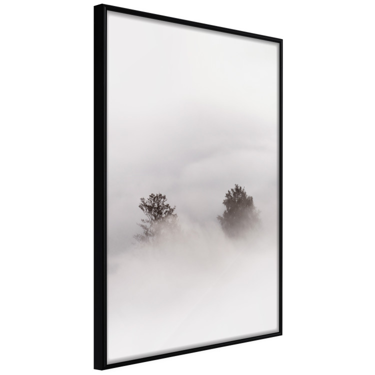 Poster Misty Whisper - landscape of trees in the midst of intense bright fog 130379 additionalImage 11