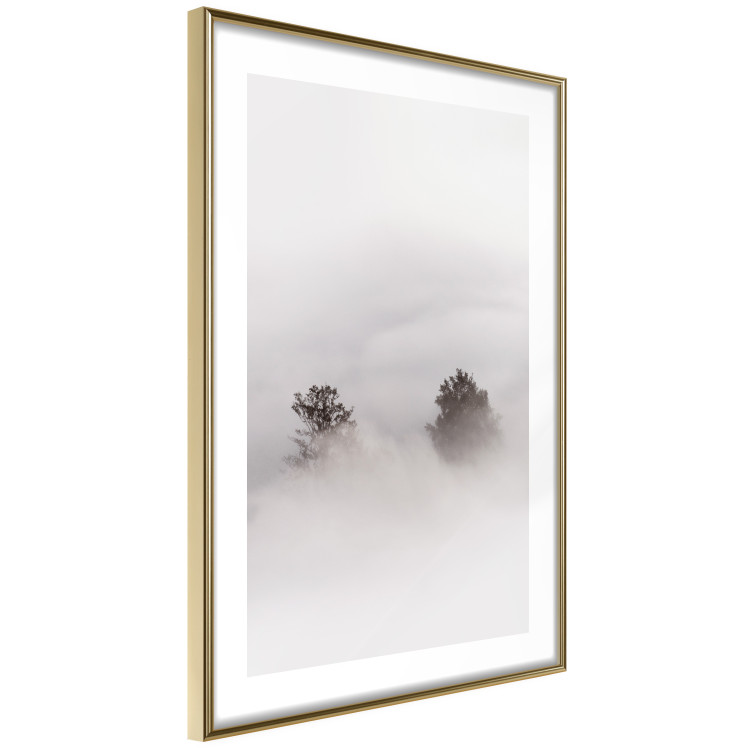 Poster Misty Whisper - landscape of trees in the midst of intense bright fog 130379 additionalImage 7