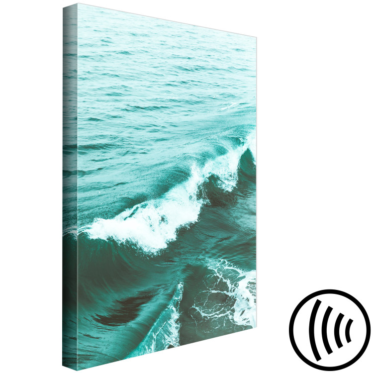 Canvas A peaceful wave - deep green sea with a small wave in the foreground 135279 additionalImage 6