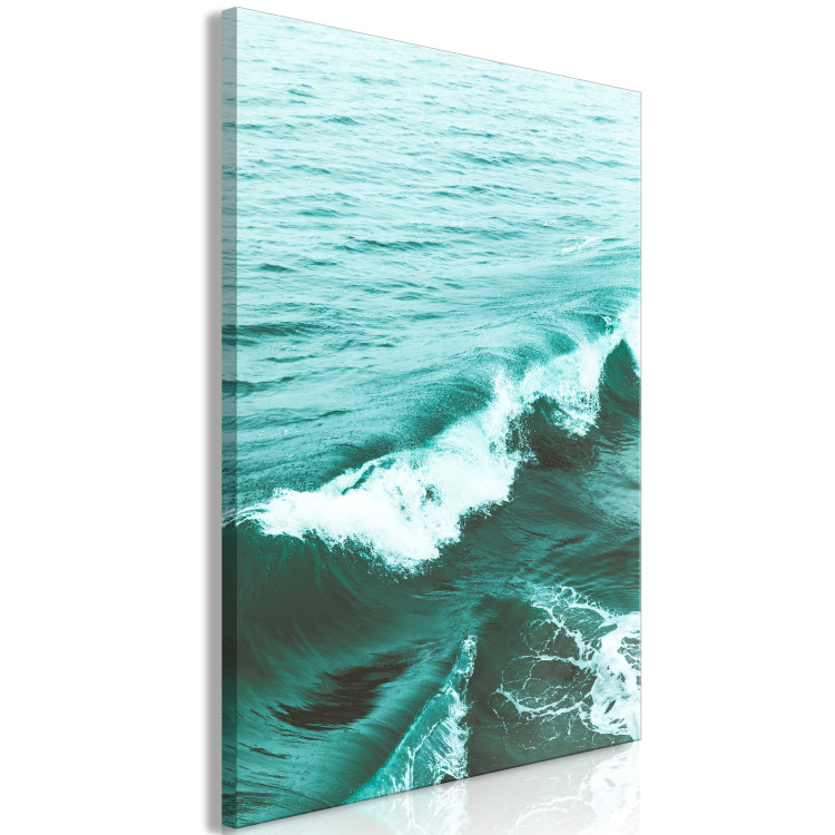 Canvas A peaceful wave - deep green sea with a small wave in the foreground 135279 additionalImage 2